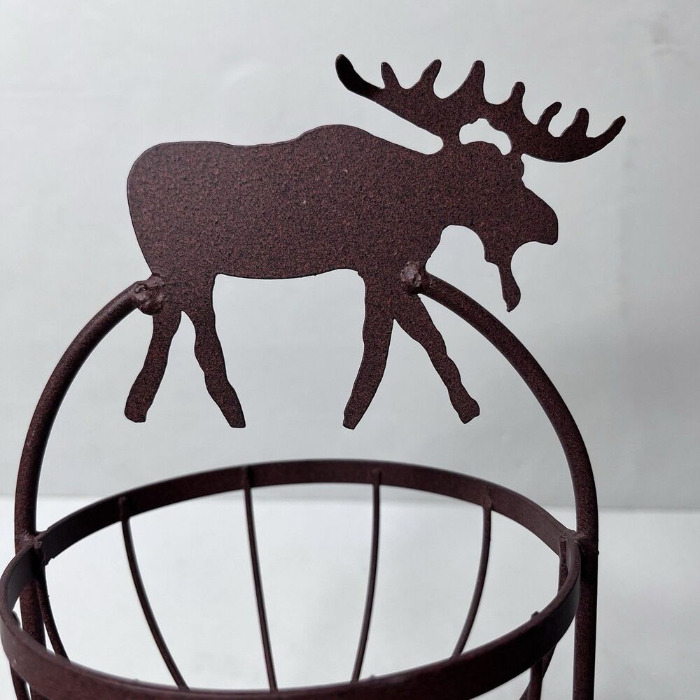 3-Tier Rustic Metal Round Basket Bowl Rack Stand Counter Kitchen Storage - Picture 4 of 5
